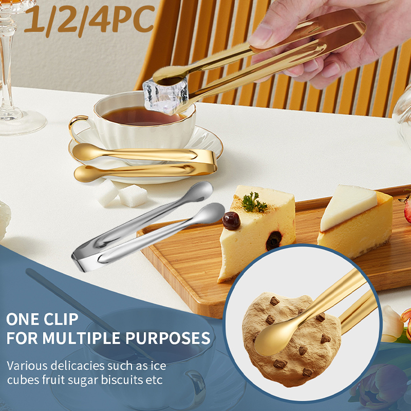 Miniature Baking Kitchen - 1-4pc Stainless Steel Ice Sugar Tongs