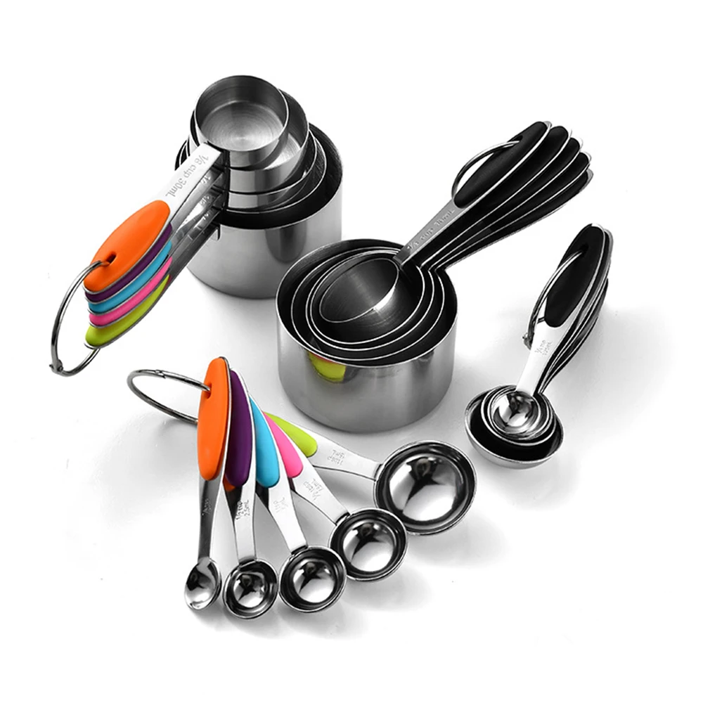 Kitchen Baking Kit - 5/10Pcs Stainless Steel Measuring Cups And
