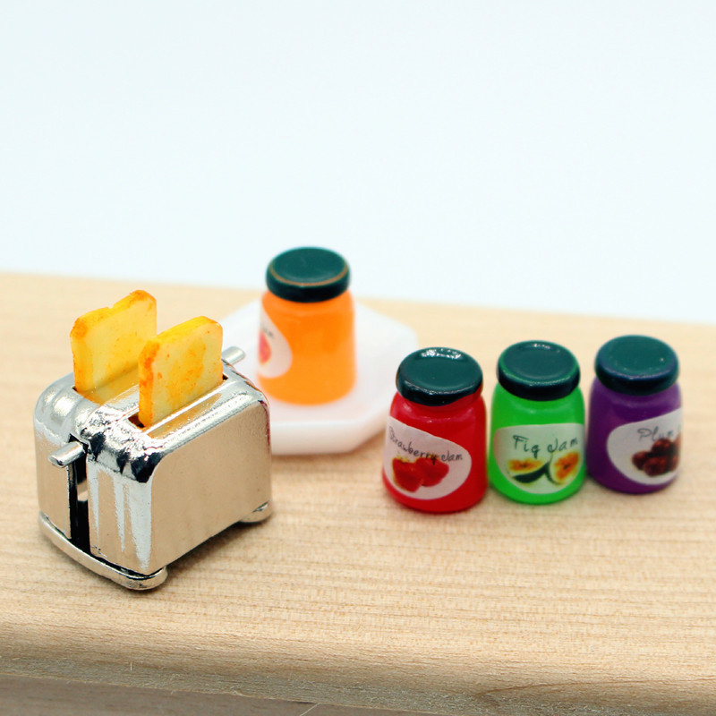 Miniature Baking Kitchen - 1Set 1:12 Miniature Dollhouse Bread Machine