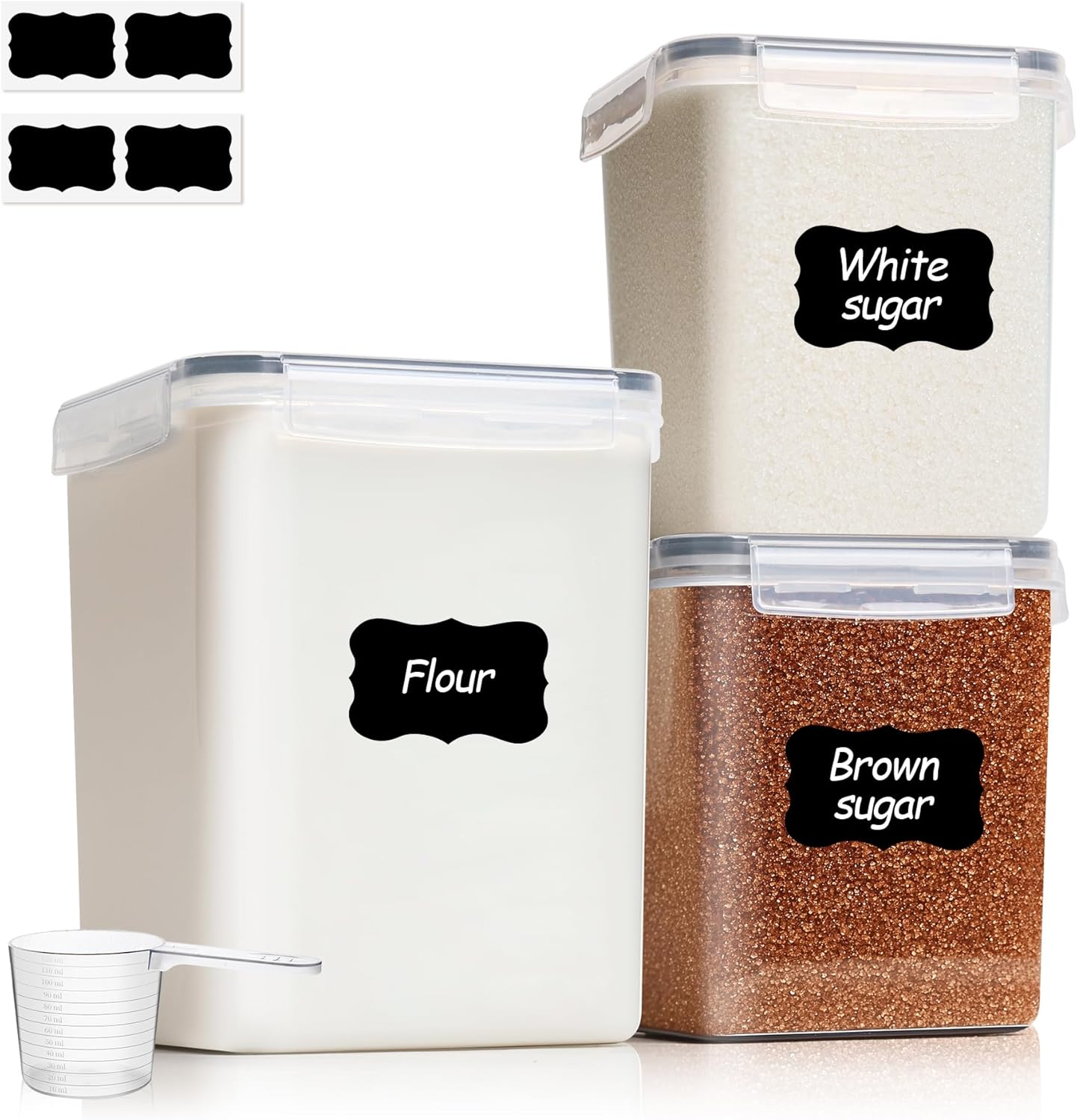 Kitchen Baking Pantry - 3-Piece Airtight Food Storage Containers Set