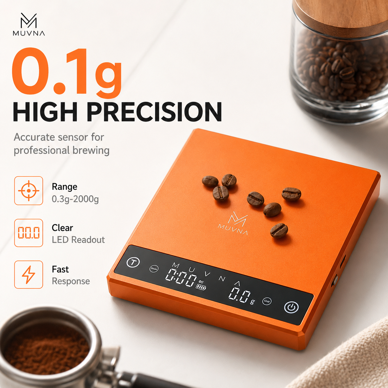 Kitchen Baking Timer - MUVNA Coffee Scale Espresso Scale Digital