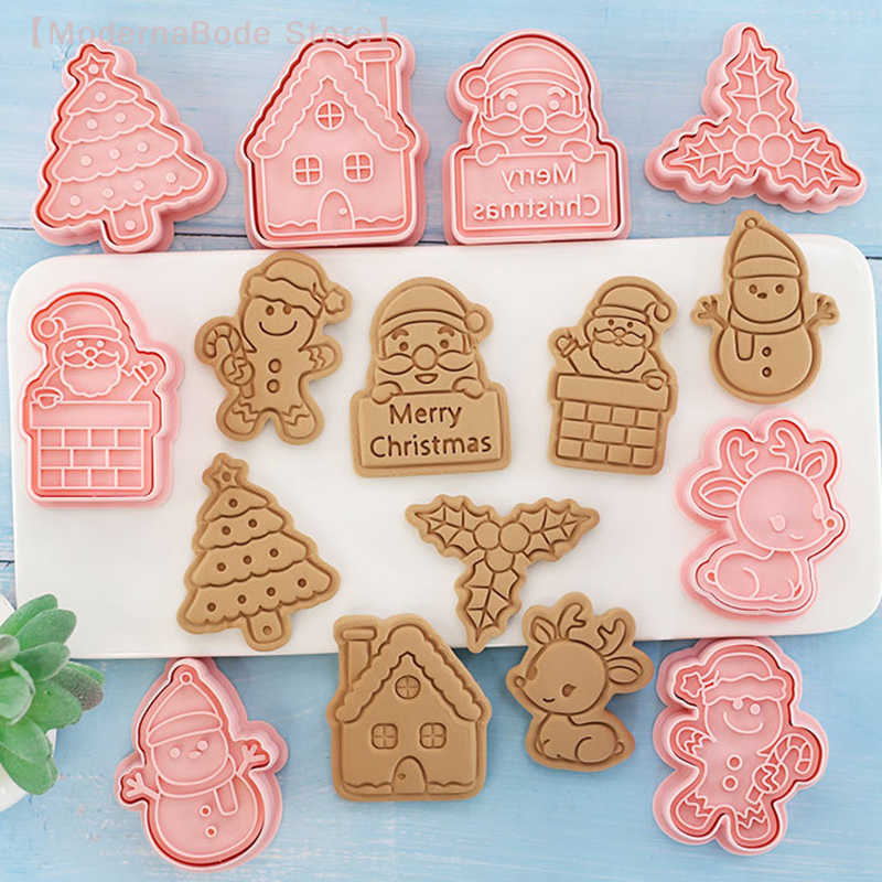 Baking Kitchen Set - 【M】3D Christmas Cookie Cutter Set -