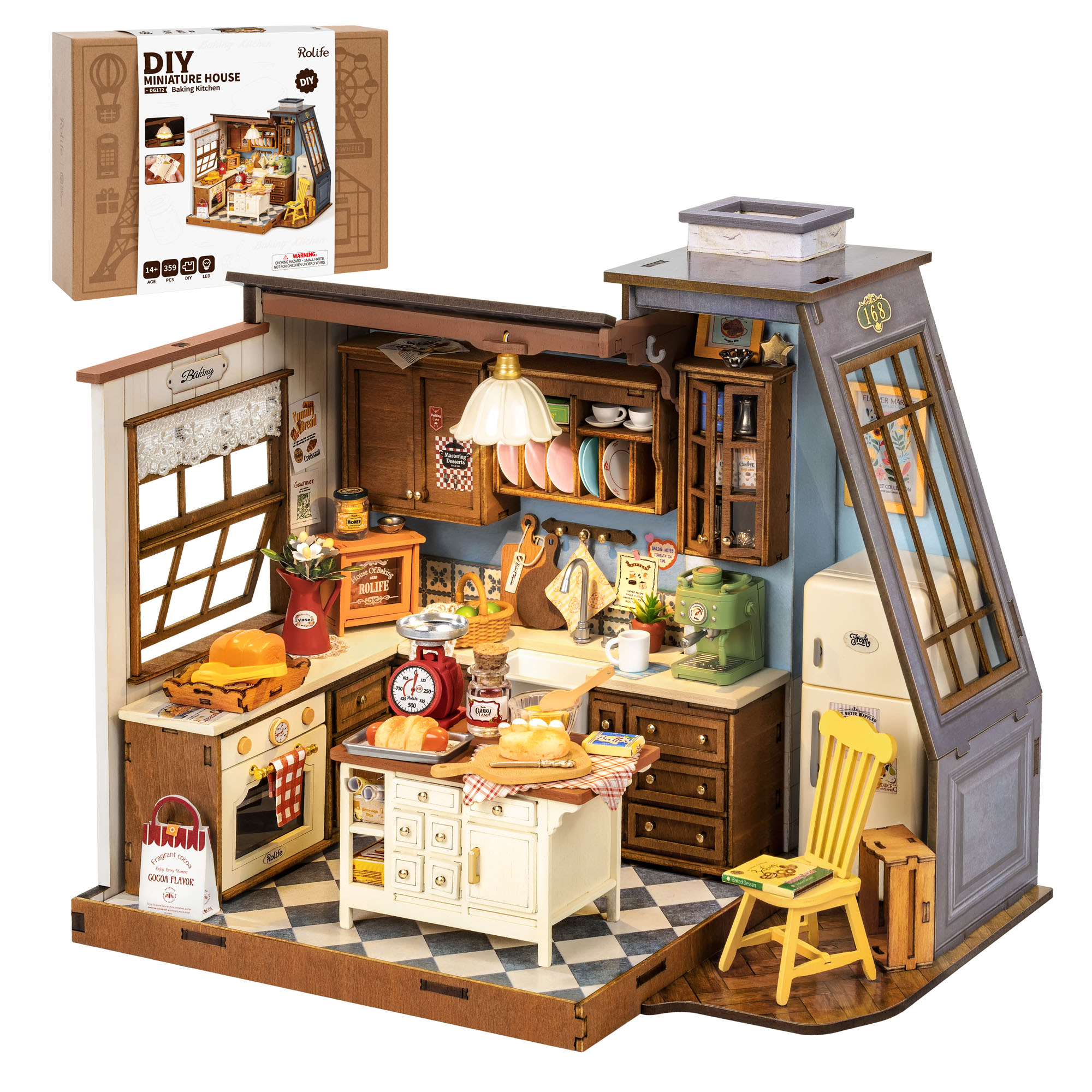 Homely Baking Kitchen Rolife - Rolife DIY Miniature House Kit Baking