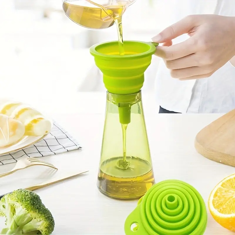 Miniature Baking Kitchen - Silicone Folding Funnel Multifunctional Portable Mini