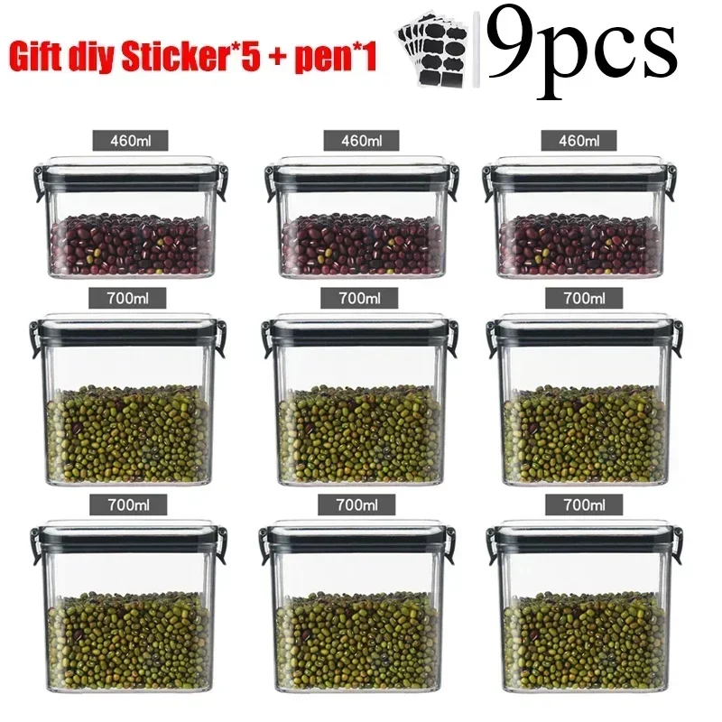 Kitchen Baking Pantry - Food Storage Container Set Plastic Kitchen