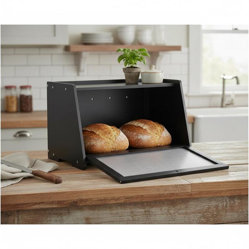 Kitchen Baking Pantry - Kitchen Loaf Storage Bin 15x10x12in For