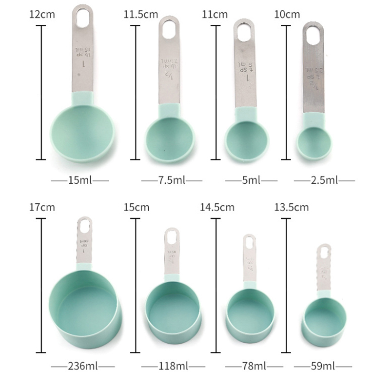 8PCS Measuring Cups Spoons Set – обзор и цена Kitchen Baking Kit