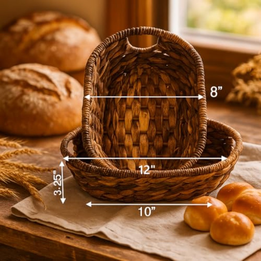 Handwoven Oval Wicker Baskets  – обзор и цена Baking Kitchen Set