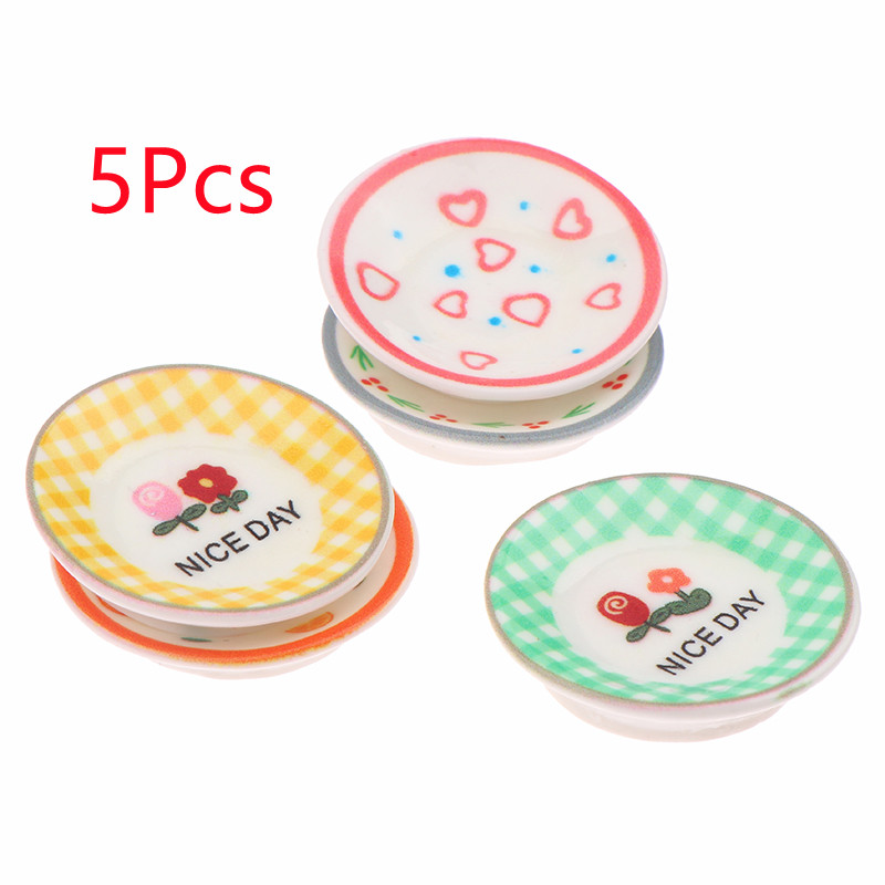 5Pcs 1/12 Dollhouse Mini Plate – обзор и цена Miniature Baking Kitchen