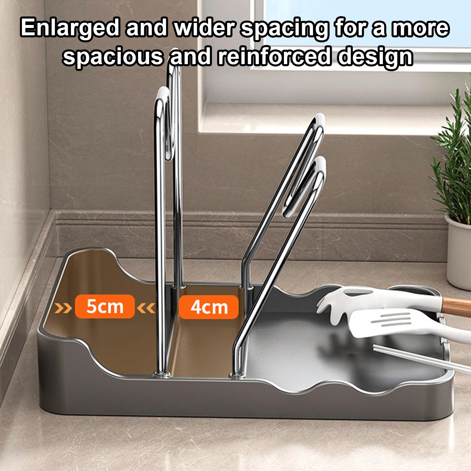 Pot Lid Holder Vertical Spoon  – обзор и цена Kitchen Baking Pantry