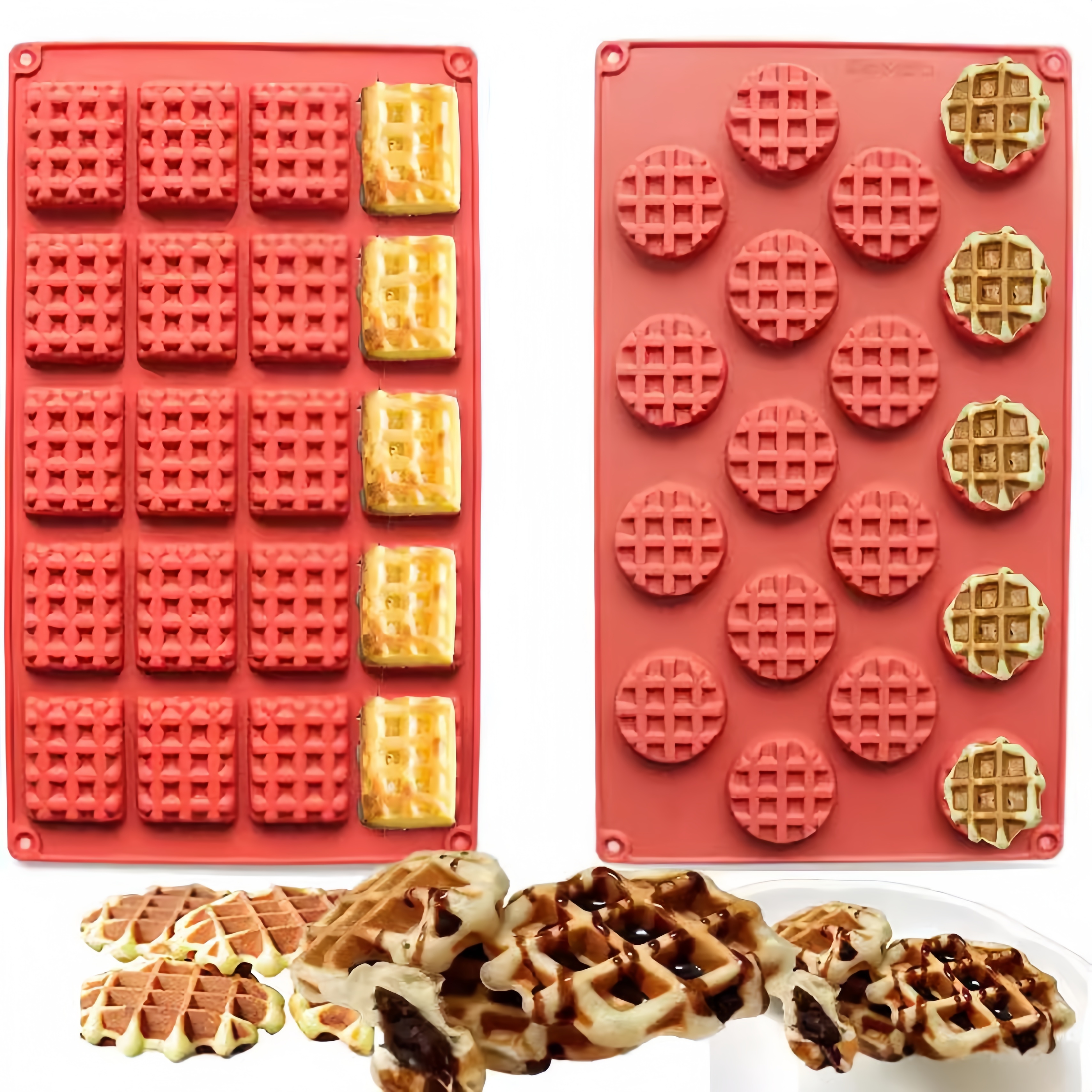Food Grade Silicone Waffle Mol – обзор и цена Kitchen Baking Kit