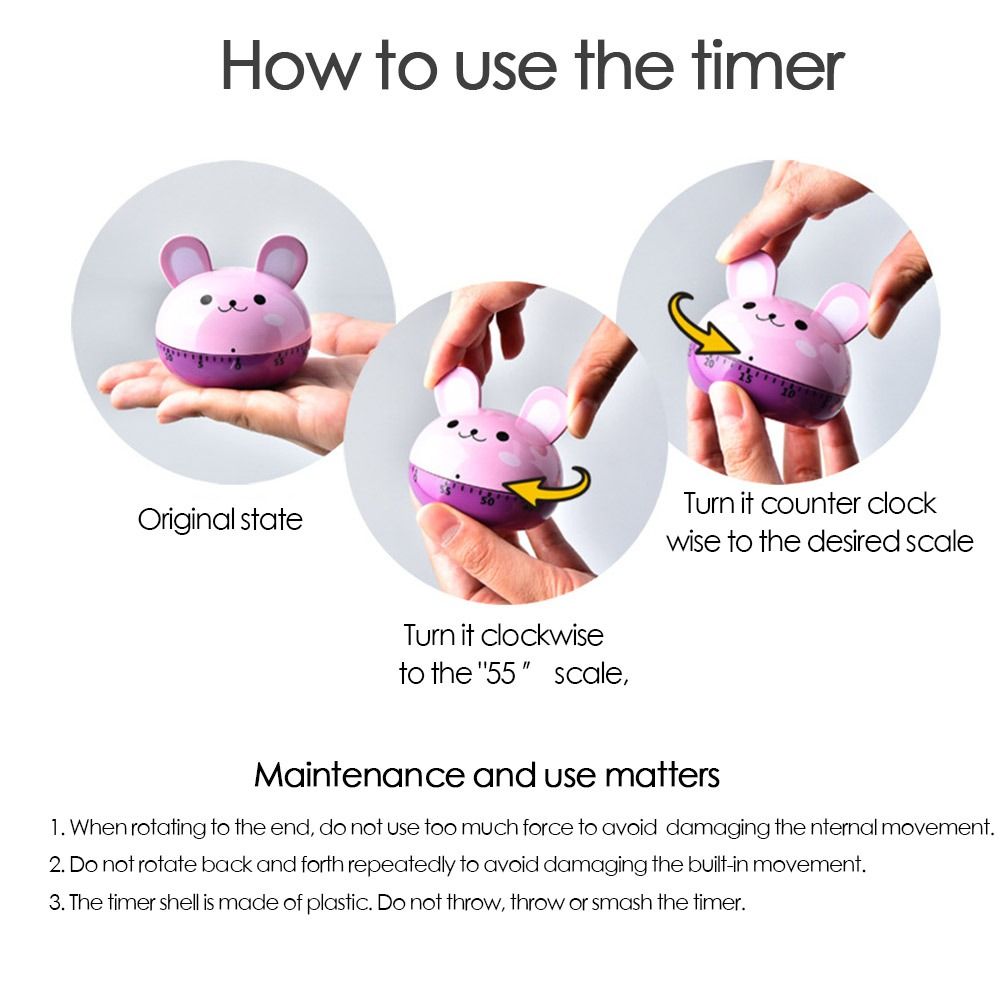 Animal Cute Mechanical Timer S – обзор и цена Kitchen Baking Timer