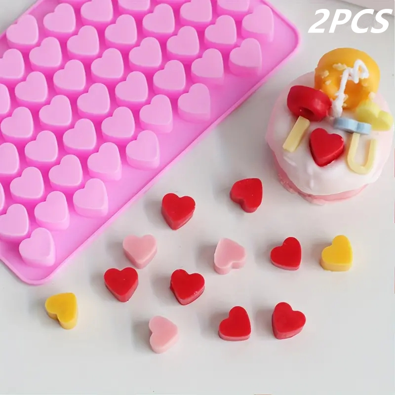 55 Mini Heart Shapes Silicone  – обзор и цена Miniature Baking Kitchen