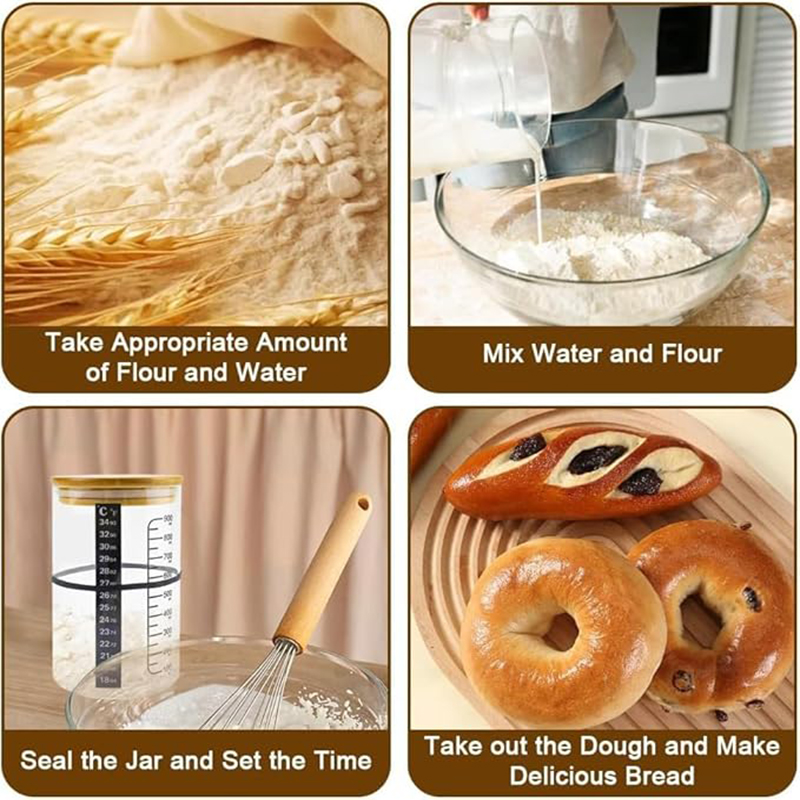 Sourdough Starter Jar Kit Sour – обзор и цена Kitchen Baking Kit