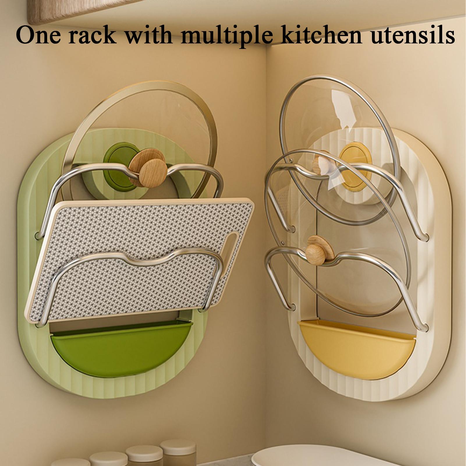 Pot Lid Rack 2-Tier Wall Mount – обзор и цена Kitchen Baking Pantry