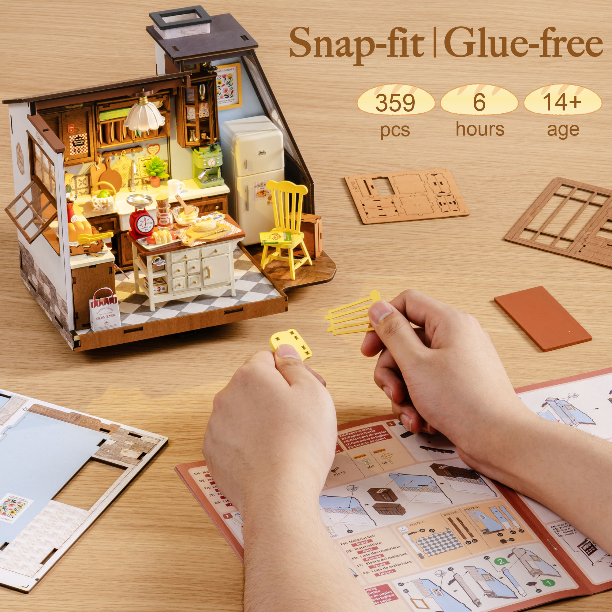 Rolife DIY Miniature House Kit – обзор и цена Homely Baking Kitchen Rolife
