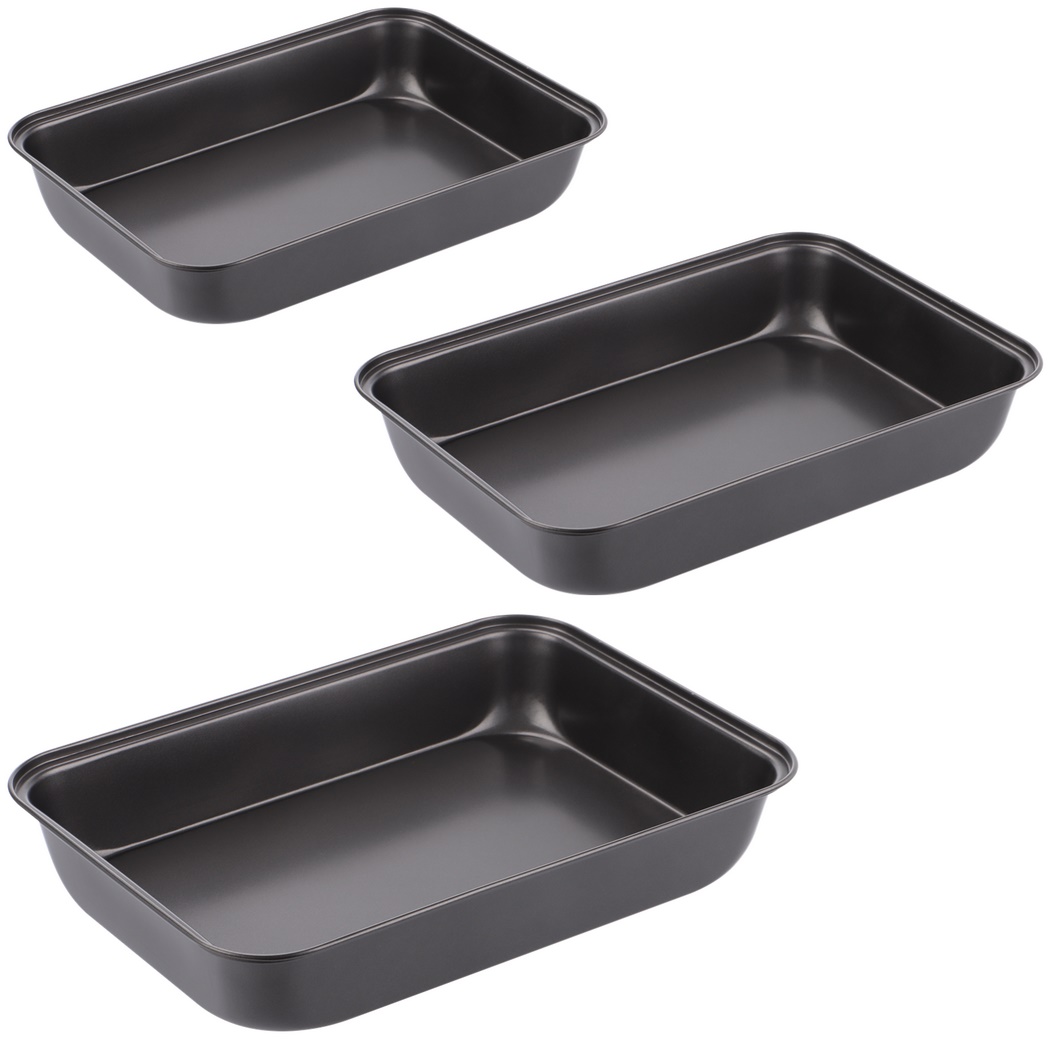 3-Sized 3Pcs/Set Non-Stick Ove – обзор и цена Kitchen Baking Tray Set