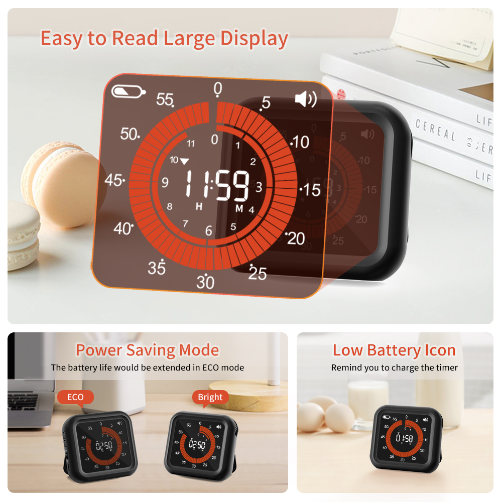 Fashion Visual Timer Rechargea – обзор и цена Kitchen Baking Timer