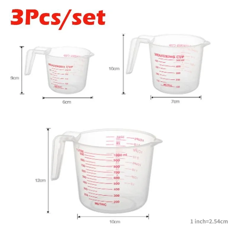 3Pcs Kits Baking Liquid Measur – обзор и цена Kitchen Baking Kit
