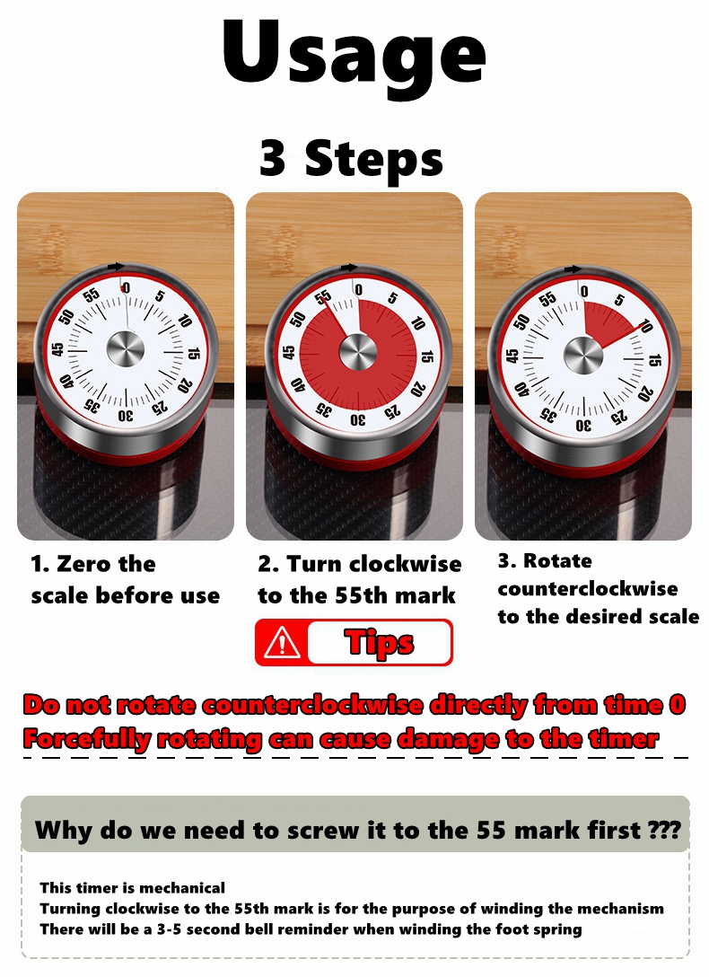 Countdown Reminder Magnetic Me – обзор и цена Kitchen Baking Timer