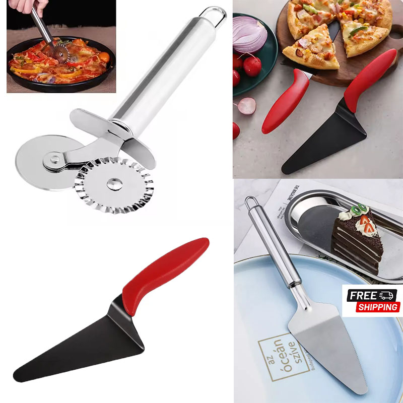 Stainless Steel Pizza Cutter W – обзор и цена Baking Kitchen Set