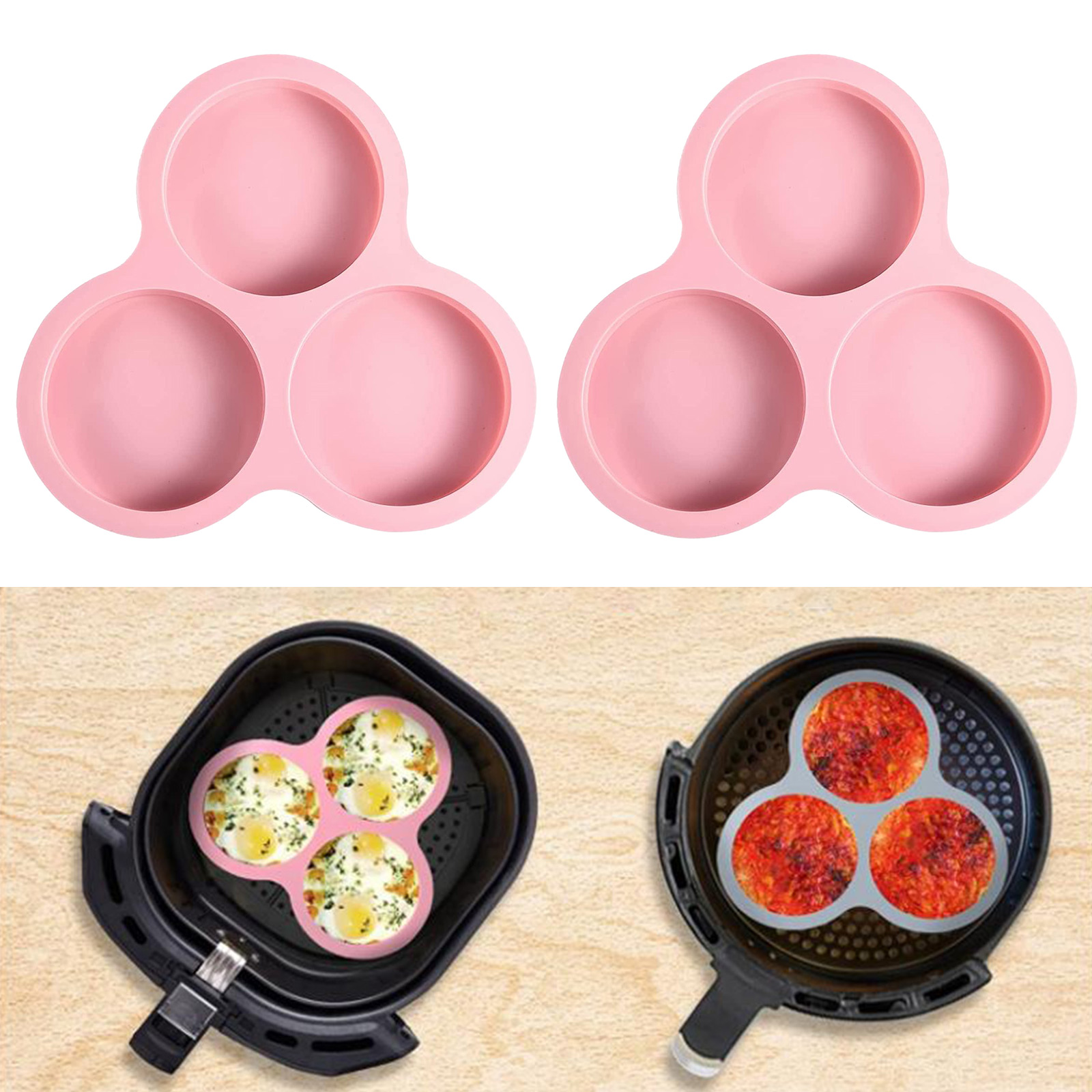 1/2pcs Silicone Air Fryer Egg  – обзор и цена Baking Kitchen Set