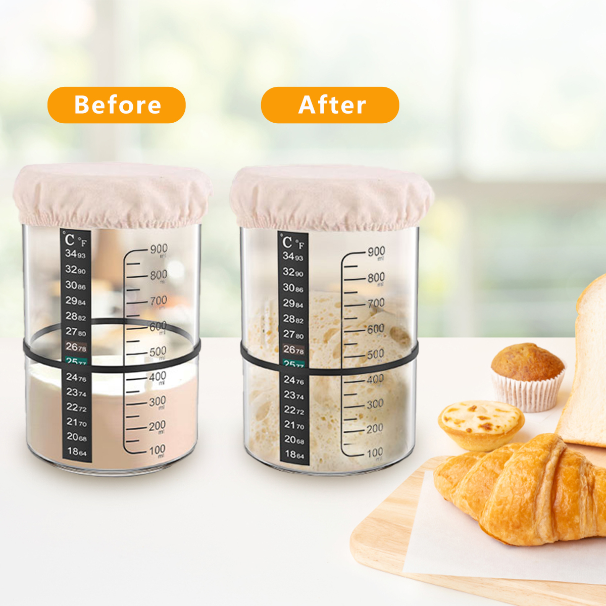 Sourdough Starter Jar Kit 1000 – обзор и цена Kitchen Baking Kit
