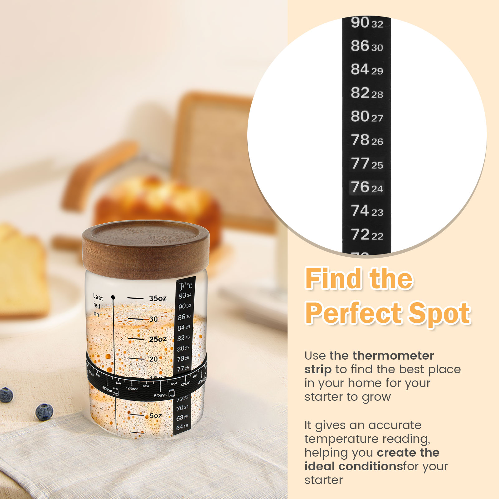Sourdough Starter Jar Kit 1000 – обзор и цена Kitchen Baking Kit