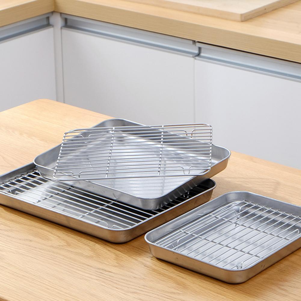 1 Set Stainless Steel Oven Bak – обзор и цена Kitchen Baking Tray Set