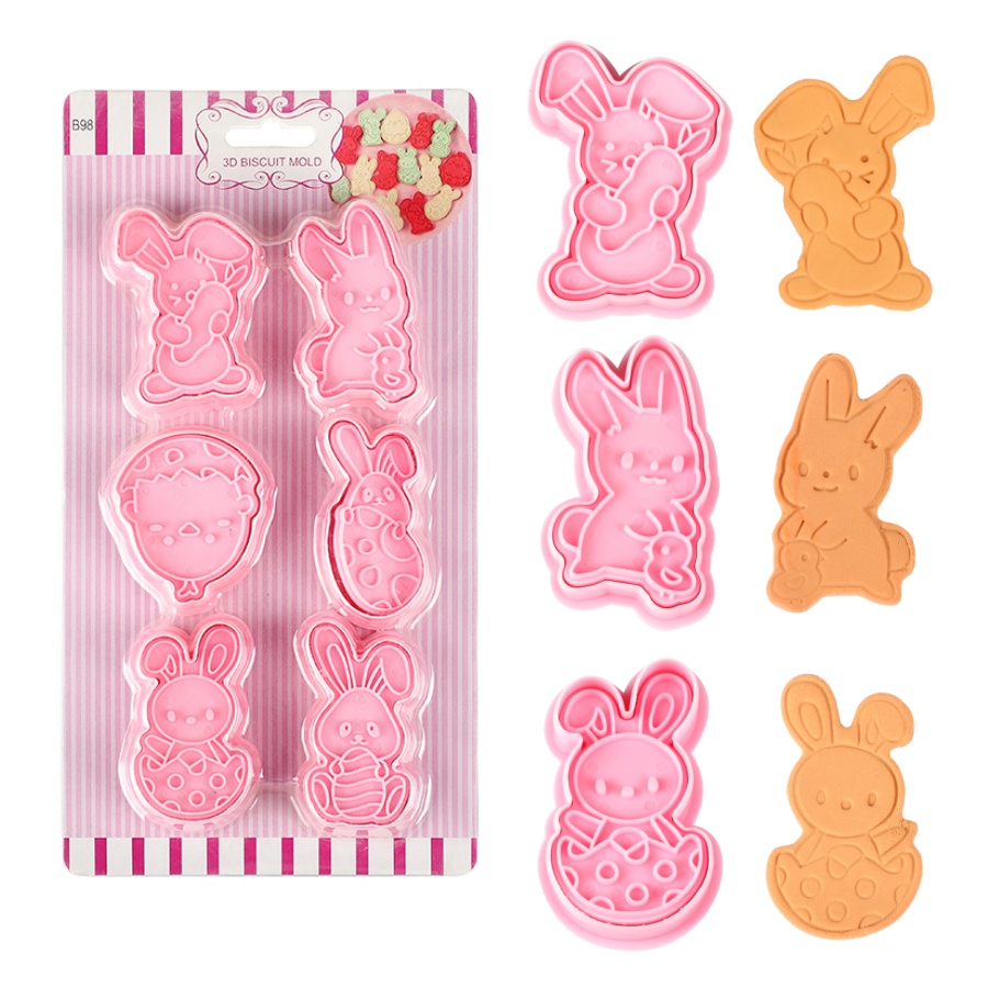 6pcs/Set Easter Bunny Cookie C – обзор и цена Baking Kitchen Set