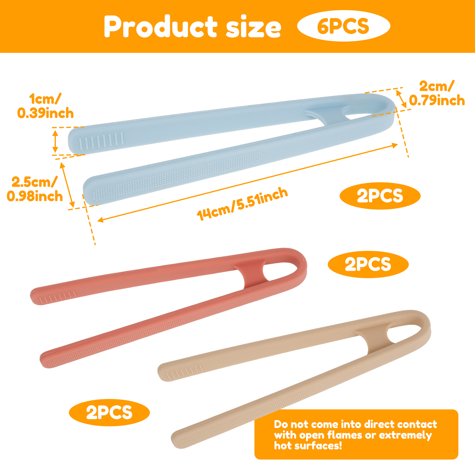 6Pcs Silicone Tongs Portable S – обзор и цена Miniature Baking Kitchen