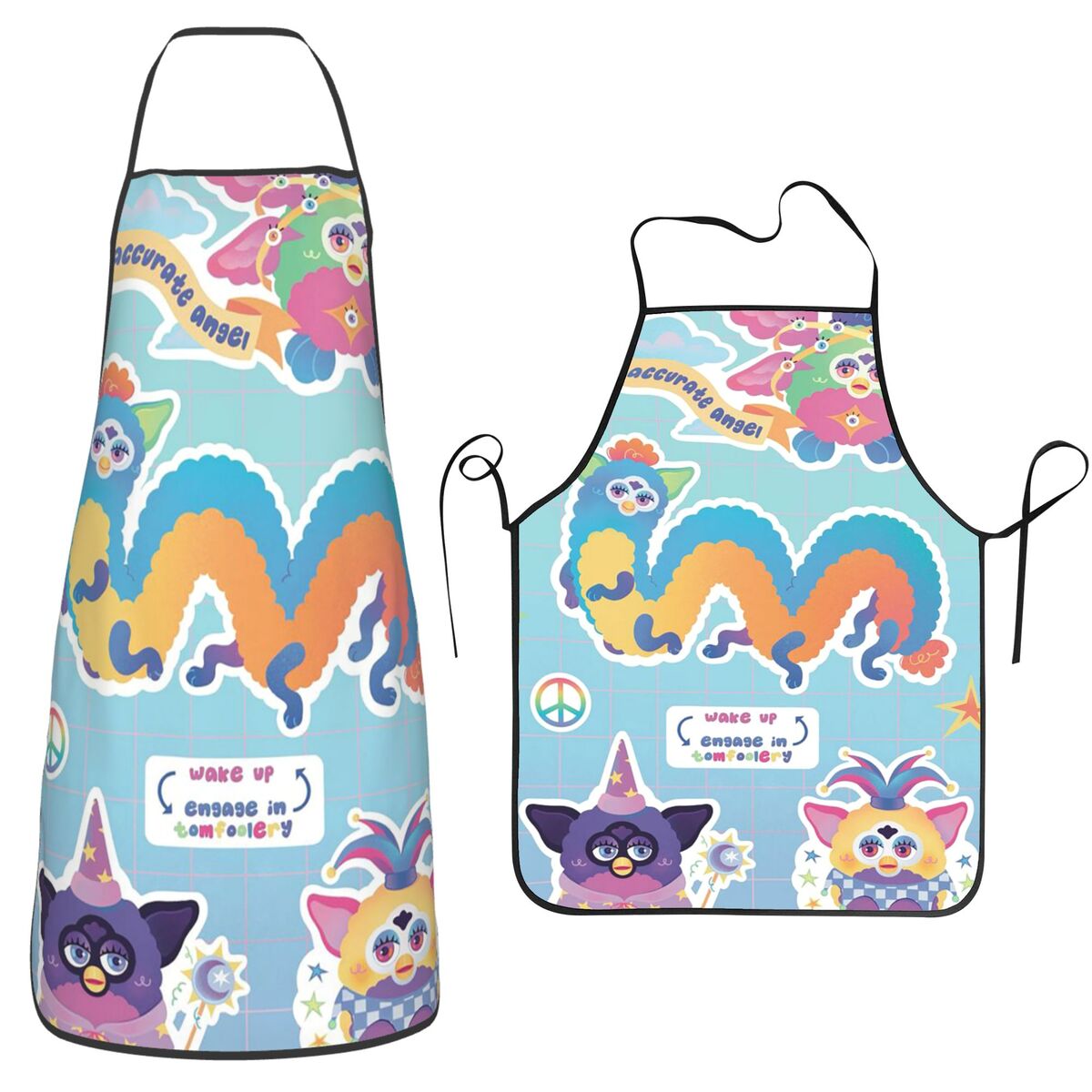 Nightmare Furby Cartoon Aprons – обзор и цена Kitchen Nightmares Baking