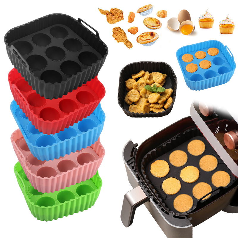 2pcs Silicone Air Fryer Liners – обзор и цена Kitchen Baking Tray Set