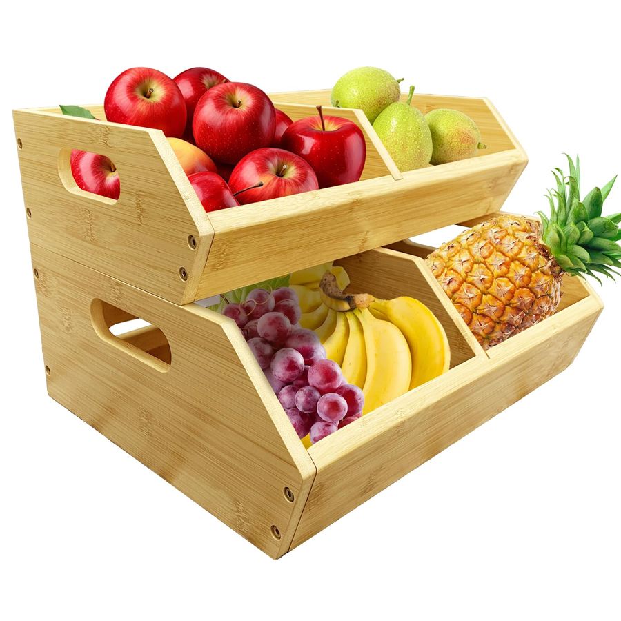 Stackable Vegetable Storage Bi – обзор и цена Kitchen Baking Pantry