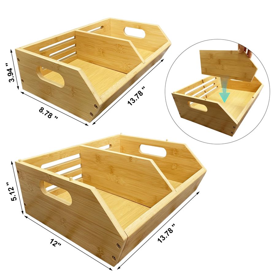 Stackable Vegetable Storage Bi – обзор и цена Kitchen Baking Pantry