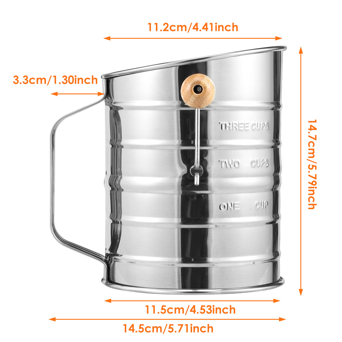 Flour Sifter Stainless Steel F – обзор и цена Baking Powder Kitchen