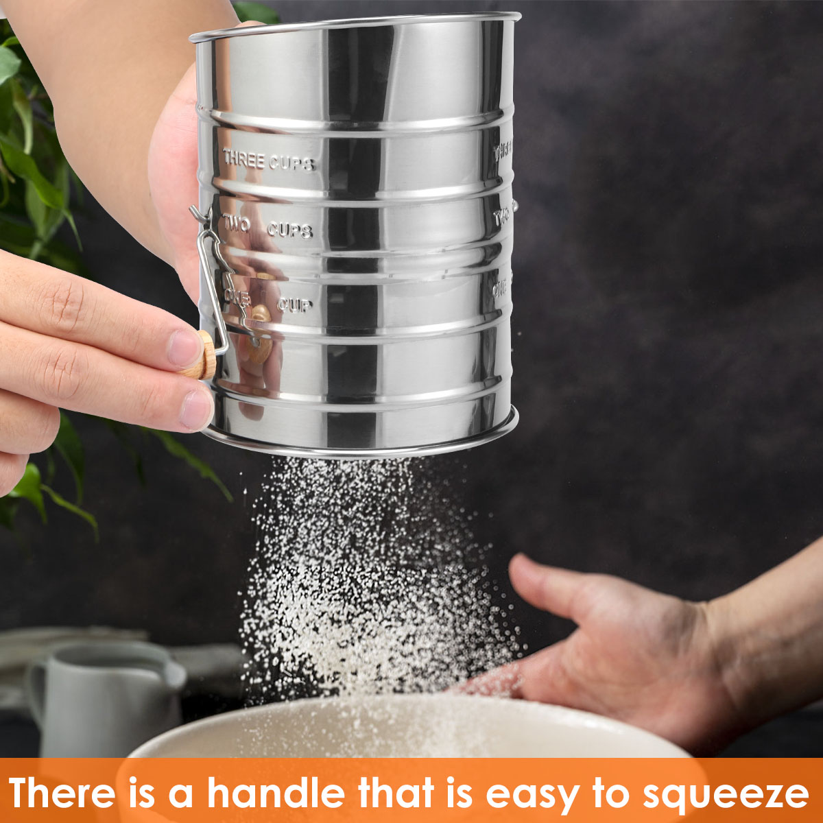 Flour Sifter Stainless Steel F – обзор и цена Baking Powder Kitchen