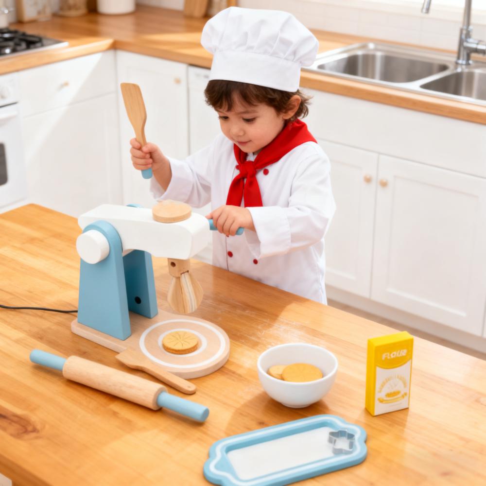 Wooden Pretend Kitchen Playset – обзор и цена Kitchen Kids Baking Set