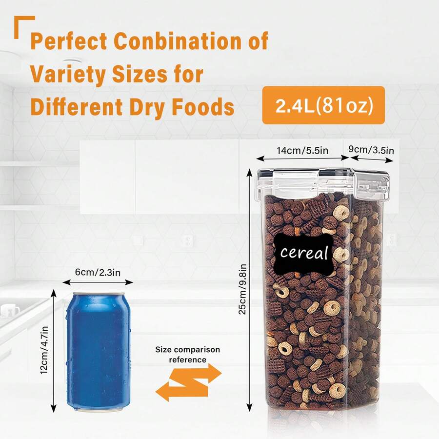 THELIFE 3/6pcs Large Food Stor – обзор и цена Kitchen Baking Pantry