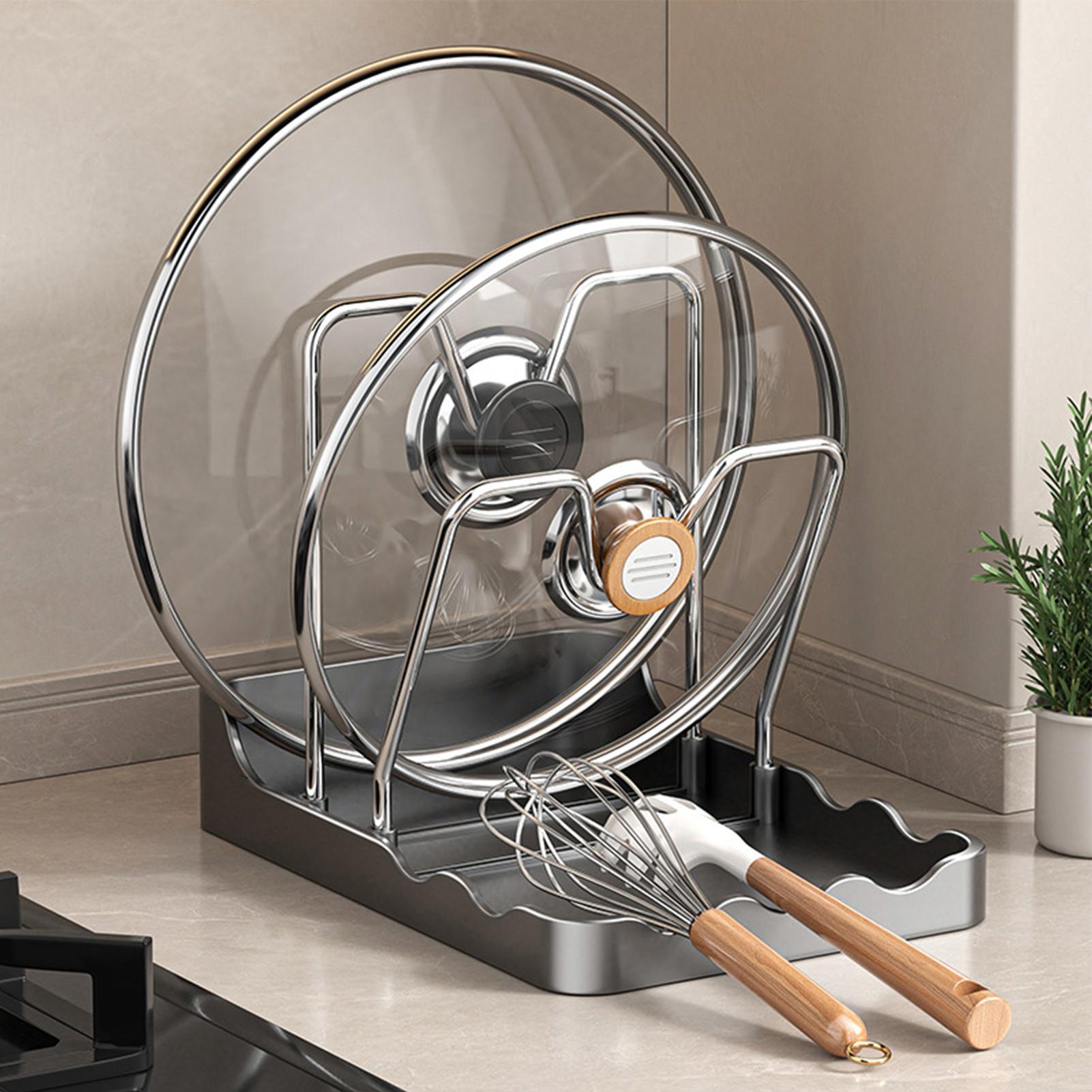 Pot Lid Organizer Vertical Spo – обзор и цена Kitchen Baking Pantry