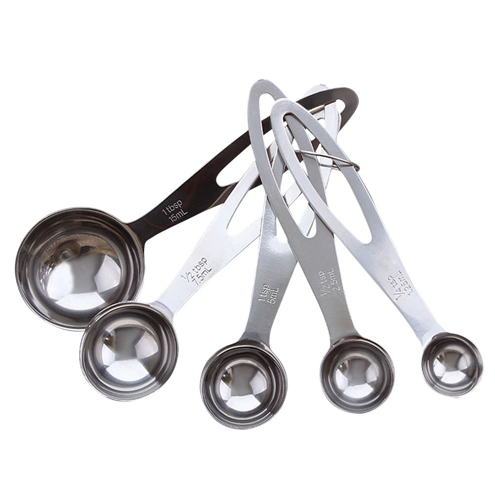 5Pcs Stainless Steel Measuring – обзор и цена Baking Powder Kitchen