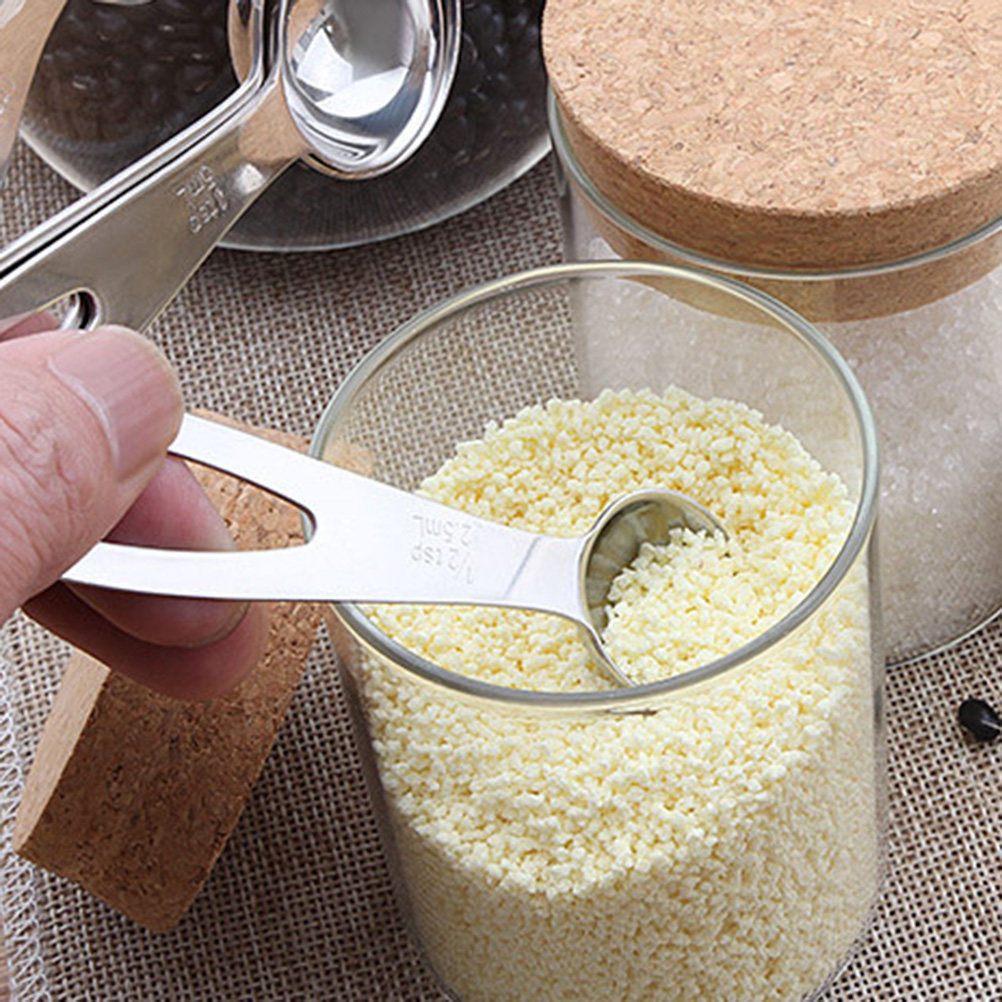 5Pcs Stainless Steel Measuring – обзор и цена Baking Powder Kitchen